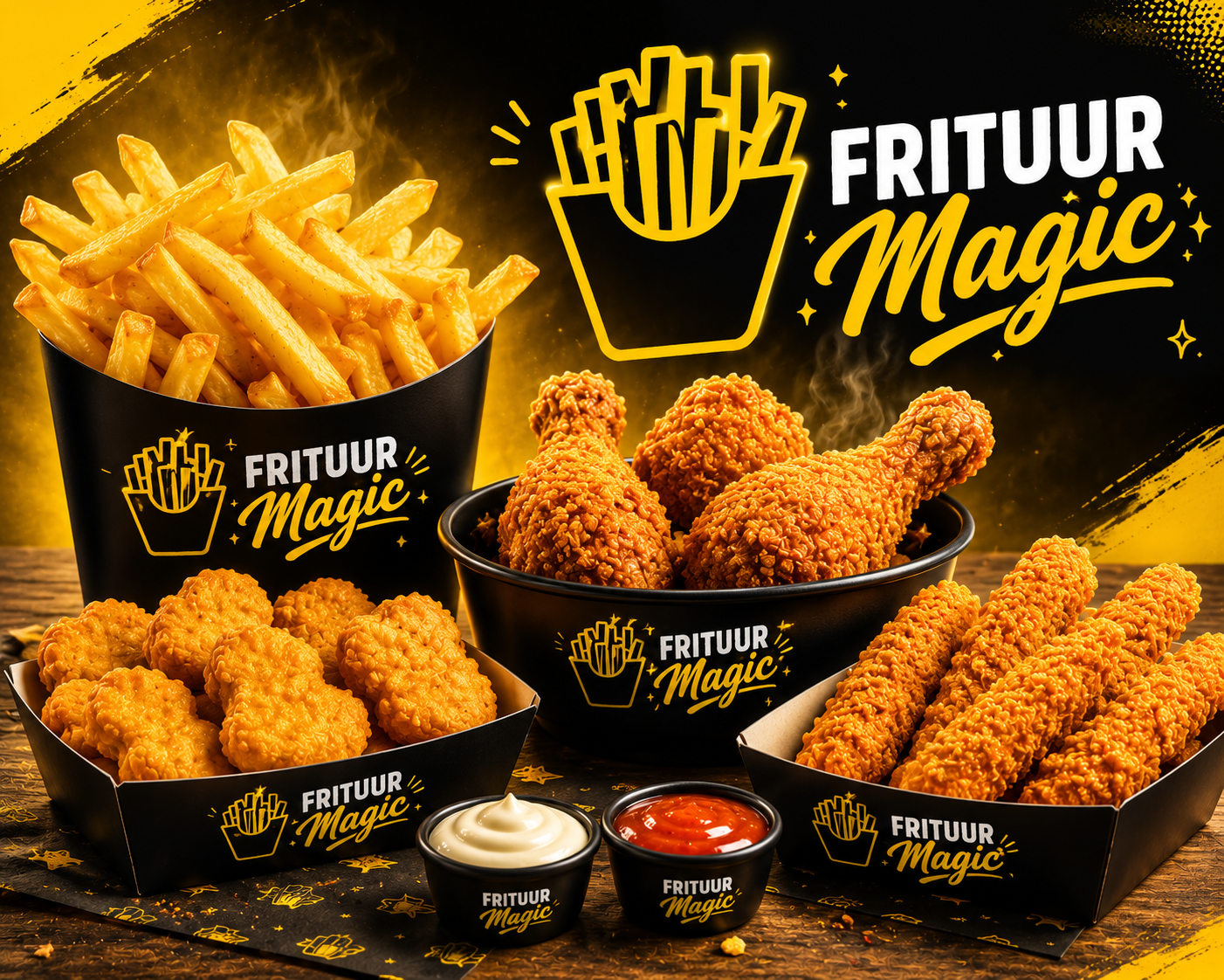 Menu van Frituur Magic